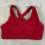 medium red sports bra high support Photo 0