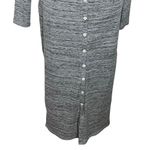 Hatch The Harper Cardigan Dress Ribbed Gray Knit Women’s Size Small Midi Photo 2
