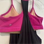 Lululemon No Limits Tank Yoga Top Womens 6 Pink Black Athleisure Athletic Casual Photo 2