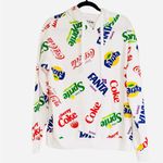 NWT COCA COLA / COKE FANTA SPRITE COKE FLAVOR ALL OVER PRINT SWEATSHIRT White Size L Photo 2