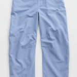 Aerie Barrel Leg Pants Womens Size M Light Blue Cotton Comfort Relaxed Fit NWT Photo 0