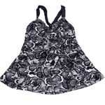 Kona Sol NEW  Gray Snake Print Tankini Swimsuit Top size XS Photo 3