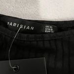 Parisian Black Ribbed Dress Size 6 Photo 1