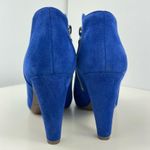Chloé CHLOE SUEDE ANKLE ZIPPER BOOTS BLUE COLOR SIZE 38.5 Photo 2