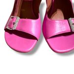 Amina Muaddi Marni Hot Pink Rhinestone Buckle Heel Sandals Sz EU 38.5 / US 8.5 Photo 6