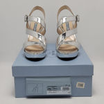 Prada Metallic Silver Platform Slingeback Strappy Straps Heel Sandals Size 39.5 Photo 6