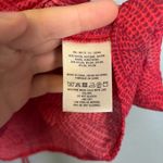 Anthropologie  Maeve Mandalay Open-Shoulder Blouse Pink Geometric Print Sz‎ Small Photo 10