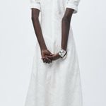 ZARA NWT EMBROIDERED EYELET DRESS ZW COLLECTION M Photo 3