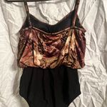 Sirona size 10 ladies bathing suit floral brown design Photo 2