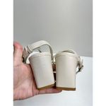 Nordstrom Rack Sandals Womens Size 9 Bone Strappy Faux Leather Open Toe Photo 5