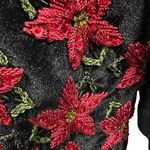 Heirloom Collectibles 2004 Embroidered Sequin Beaded Velvet Accents Cardigan M Black Size M Photo 8