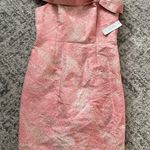 RICKIE FREEMAN Jon Off The Shoulder Jacquard Cocktail Dress Size 16 Photo 2