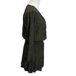 Rails Jasmine Dress Olive Speckled V Neck Mini Smocked Waist Women’s Small Photo 5