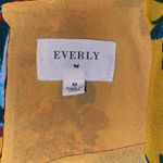 Everly dress floral print long bell style sleeves keyhole opening lined size Med Photo 6