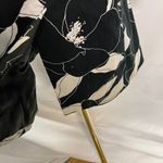 George Womens Black White Floral Trench Coat‎ 4 Classic Preppy Spring Artsy Photo 12