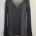 American Eagle  Soft & Sexy Gray Long Sleeve Tee Size XS Photo 0