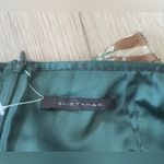 Elie Tahari Vintage  Green Floral Skater Skirt Photo 5