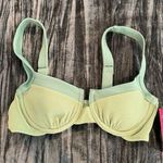 Xhilaration Green Textured Women's Swim Top Size S by Photo 0