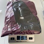 Alfani NWOT women’s faux leather black purple colorblock zip stretch knee dress Photo 6