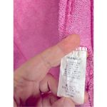 Emerald Sweater Womens Long Knit Cardigan Pink Ruffle Detail Size Large Pink Photo 5