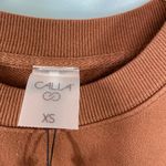 CALIA Orange Extended Shoulder Sleeveless Top Shirt Cuffed Womens Size XS Photo 8