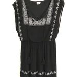 AUW BoHo sleeveless tassel mini dress L Black Size L Photo 0