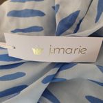 J. Marie Blue Print Ruffle Sleeve Tiered Mini Dress Size Medium NWT Photo 5