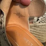 Nine West Women's Adell Espadrille Wedge Sandal Sz 7 Faux Snake Skin Open Toe Photo 4