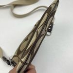 Coach Brown Signature Jacquard Stripe Crossbody Bag Purse Adjustable Strap Photo 4