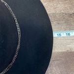 Saks 5th Avenue Saks Fifth Avenue Womens Wool Felt Floppy Hat with Silver Chain Black One-Size Photo 6