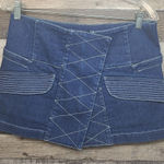 Opening Ceremony asymmetrical mini denim skirt sz S RARE!! Photo 0