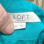 Loft Women's Teal Crochet Lace Pencil Skirt Size 6P Knee Length Photo 5