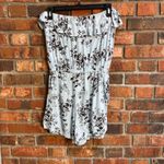 Angie  womens floral strapless ruffle rompers blue M Photo 9