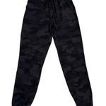 Lululemon  Pants Stretch High-Rise Drawstring Black Camo Athletic Jogger Size 2 Photo 0