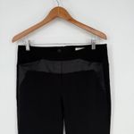 Halston Heritage Black Ponte Knit Tuxedo Ankle Zip Pants - Size 6 Photo 3