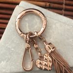 Vera Bradley Love Hope Bag Charm Rose Gold Photo 1