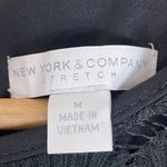 New York & Company Lace Midi Dress Womens M Bell Sleeve Whimsigoth Witchy Boho Black Size M Photo 3