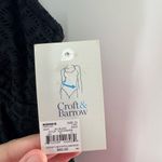 Croft & Barrow Women's Crochet V-Neck Ruffle Swim Dress Black Size 10 NWT Photo 2