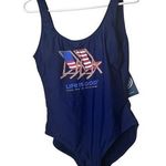 Life is Good Women's One Piece Blue Swimsuit Sz M NWT Photo 0