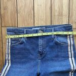 Topshop Jeans Womens 30 Gold White Stripe Moto Jamie Skinny Leg High Rise Ankle Photo 4