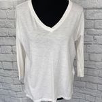 Gap vneck Longsleeve batwing top white sz S women Photo 0