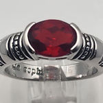 Lia Sophia  Silver Tone & Red Rhinestone Ring (7) Photo 0