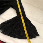 Black lace blouse top shirt flare bell sleeves button front Size M #goth #whimsygoth Measurement in pics Size M Photo 6