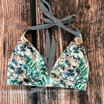 prAna Women's Halter Bikini Top Small Multicolor Floral Tropical Swimwear Photo 1
