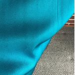 Alice + Olivia  Fallon Ruched Sleeveless Gown Womens 8 Teal Event HoCo Gala Guest Photo 7