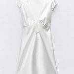 ZARA mini dress satin effect lingerie style slip party wedding coctail Photo 8