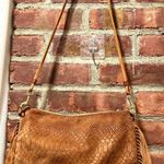 Suede Fringe Italian Leather Bag Tan Photo 1