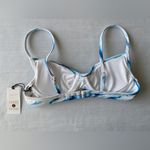 Shade & Shore Women’s Blue/White Bikini Top Removable Pads Size 34A Photo 3