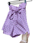 ZARA NWT  High Waisted‎ Lavender Pleated Shorts Size Small Photo 1