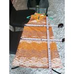 Entro  Shift Dress Womens Small Multi Floral Lace Overlay Halter Neck Sleeveless Photo 6